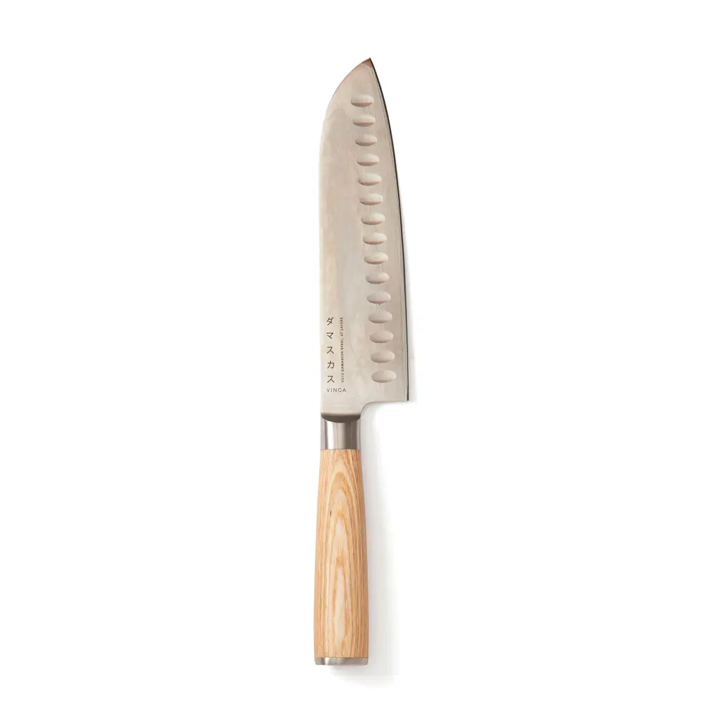 16550__B_1__36bab4c8b4d94966a2782fbd357e04a4.jpg VINGA Hattasan Damaskas tērauda Santoku nazis - Image 1
