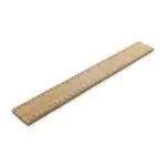Timberson īpaši biezs abpusējs bambusa lineāls, 30 cm