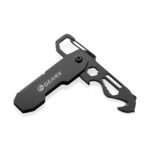 Gear X salokāms EDC rīks ar karabīni un paku atvēršanas nazi