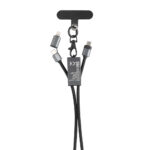 Terra RCS PET tālruņa nēsāšanas aukla ar 60W divkāršās uzlādes kabeli - Image 4