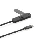 Aluvia RCS 65W PD kabelis ar regulējamu tālruņa statīvu