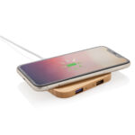 Bambusa 5W bezvadu lādētājs ar USB - Image 2