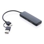 RCS USB centrmezgls ar divām ieejām no pārstrādātas plastmasas