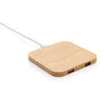 Bambusa 10W bezvadu lādētājs ar USB