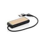 Link RCS USB centrmezgls ar divām ieejām no pārstrādātas plastmasas un bambusa