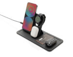 Swiss Peak RCS galda paplāte ar bezvadu lādētāju, 3 vienā, no pārstrādāta PU - Image 2