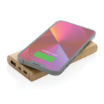 Bambusa ārējais akumulators ar bezvadu uzlādi, 8000 mAh, 5W - Image 2