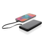 Lockhart RCS ārējais akumulators no pārstrādātas plastmasas, 10 000 mAh, ar iebūvētiem kabeļiem - Image 2