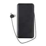 Lockhart RCS ārējais akumulators no pārstrādātas plastmasas, 10 000 mAh, ar iebūvētiem kabeļiem - Image 4