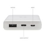 RCS ārējais akumulators ar bezvadu uzlādi no pārstrādātas plastmasas, 5000 mAh, 5W - Image 5