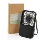 Aervina RCS uzlādējams galda ventilators, no pārstrādātas plastmasas - Image 3