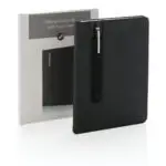 Standarta A5 PU piezīmju grāmatiņa cietajos vākos ar pildspalvu-skārienirbuli - Image 5