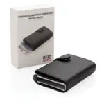 Standarta alumīnija RFID karšu turētājs ar PU maku - Image 7