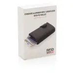 Standarta alumīnija RFID karšu turētājs ar PU maku - Image 8