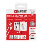 SKROSS World Travel Adapter MUV 65W PD ar USB C kabeli - Image 8