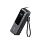 Anker ārējais akumulators, 25 000 mAh, 165W, ar iebūvētu ievelkamu kabeli