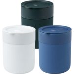 Java 330 ml keramiskais krūzīte ar silikona apvalku un plastmasas vāku - Image 6