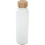 Lume 500 ml matēta nātrija-kalcija stikla pudele ar bambusa vāciņu