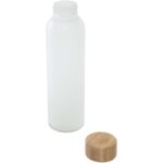Lume 500 ml matēta nātrija-kalcija stikla pudele ar bambusa vāciņu - Image 3