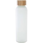 Lume 500 ml matēta nātrija-kalcija stikla pudele ar bambusa vāciņu - Image 2
