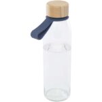 Porto 500 ml stikla ūdens pudele ar silikona rokturi un bambusa vāciņu - Image 5