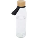 Porto 500 ml stikla ūdens pudele ar silikona rokturi un bambusa vāciņu - Image 6