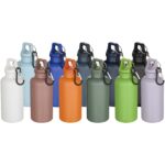 Oregon 400 ml vienkrāsaina RCS pārstrādātas plastmasas ūdens pudele ar karabīni - Image 3