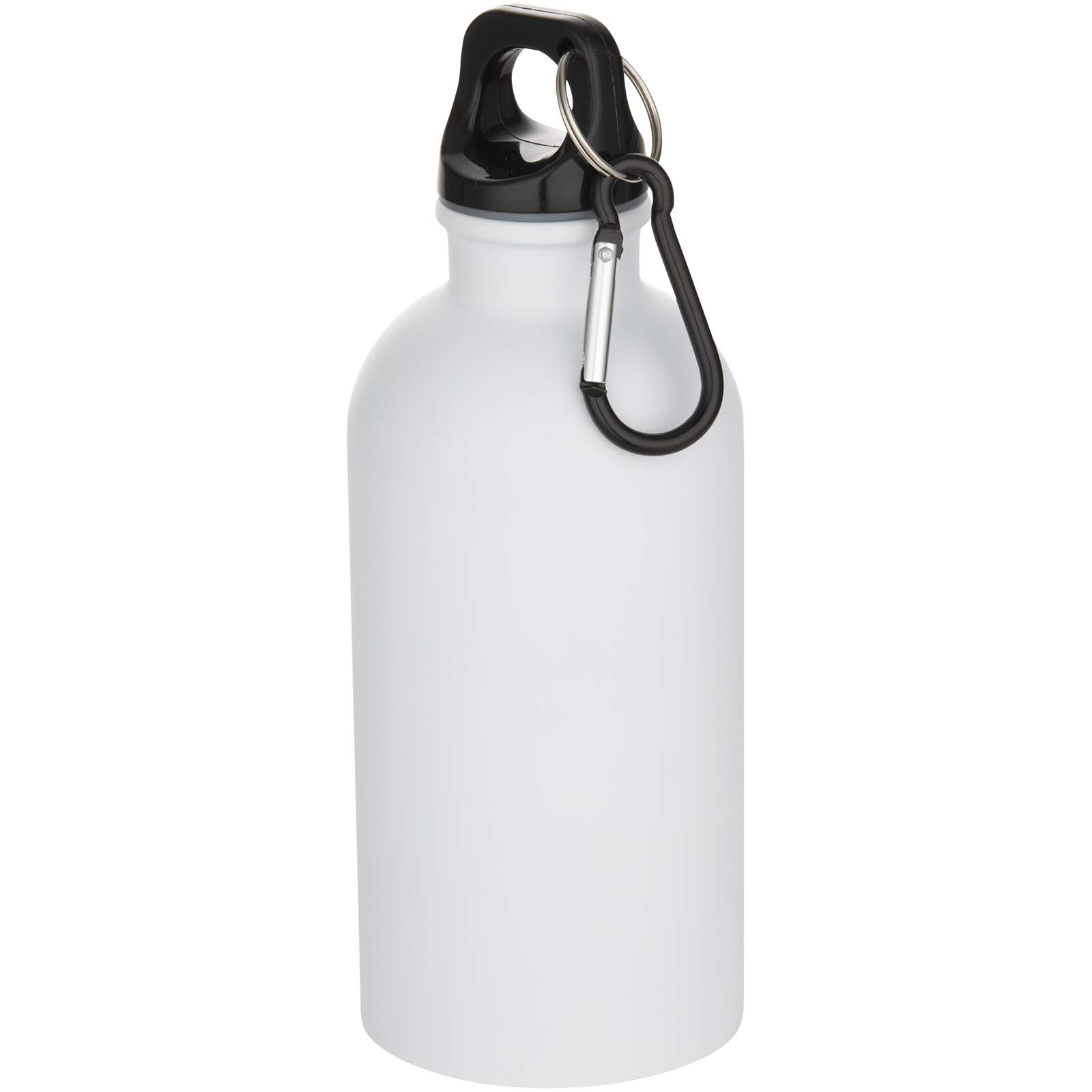 10087101.jpg Oregon 400 ml matēta RCS sertificēta pārstrādāta vienkāršsienu nerūsējošā tērauda ūdens pudele ar karabīni - Image 1