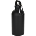 Oregon 400 ml matēta RCS sertificēta pārstrādāta vienkāršsienu nerūsējošā tērauda ūdens pudele ar karabīni - Image 6