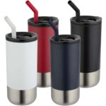 Grayson 480 ml RCS pārstrādāta izolēta krūze ar salmiņu - Image 5