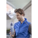 Theron 700 ml RCS pārstrādātas plastmasas ūdens pudele ar divfunkciju vāciņu un atveramu salmiņu - Image 8