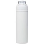 Theron 800 ml RCS sertificēta pārstrādāta vienkāršsienu nerūsējošā tērauda ūdens pudele ar divfunkciju vāku - Image 3