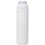 Theron 800 ml RCS sertificēta pārstrādāta vienkāršsienu nerūsējošā tērauda ūdens pudele ar divfunkciju vāku - Image 2