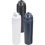 Theron 800 ml RCS sertificēta pārstrādāta vienkāršsienu nerūsējošā tērauda ūdens pudele ar divfunkciju vāku - Image 8