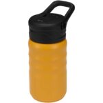 Knox 350 ml RCS pārstrādāta dubultās sienas nerūsējošā tērauda sporta pudele ar atveramu salmiņu