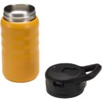 Knox 350 ml RCS pārstrādāta dubultās sienas nerūsējošā tērauda sporta pudele ar atveramu salmiņu - Image 4