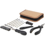 Spike 24 priekšmetu RCS pārstrādātas plastmasas instrumentu komplekts ar korķa maisiņu - Image 3