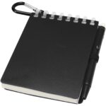 Lig Mini pārstrādāto materiālu piezīmju grāmatiņa ar mīkstu vāku un pildspalvas komplekts (melna tinte) - Image 11