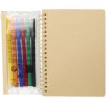 Squiggle B6 cietā vāka piezīmju grāmatiņa un marķieru komplekts - Image 2