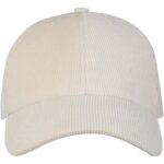 Hutton 6 paneļu 280 g/m² pārstrādāta velveta cepure - Image 2