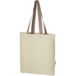 Rainbow 180 g/m² pārstrādātas kokvilnas iepirkumu soma 5 l