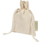 Odisha 140 g/m² OCS sertificēta organiskā dāvanu maisiņa – 15 x 10 cm