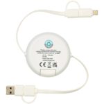Chechia 5-in-1 pārstrādātas plastmasas 100 cm garš ievelkamais datu sinhronizācijas un 45 W ātrās uzlādes kabelis - Image 3
