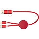 Alasia 5-in-1 pārstrādāta alumīnija un plastmasas 30 cm datu sinhronizācijas un 27 W ātrās uzlādes kabelis - Image 3