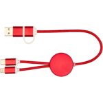 Alasia 5-in-1 pārstrādāta alumīnija un plastmasas 30 cm datu sinhronizācijas un 27 W ātrās uzlādes kabelis - Image 2