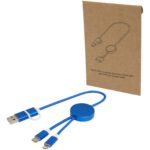 Alasia 5-in-1 pārstrādāta alumīnija un plastmasas 30 cm datu sinhronizācijas un 27 W ātrās uzlādes kabelis - Image 8