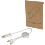 Alasia 5-in-1 pārstrādāta alumīnija un plastmasas 30 cm datu sinhronizācijas un 27 W ātrās uzlādes kabelis - Image 9