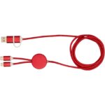 Alasia 5-in-1 pārstrādāta alumīnija un plastmasas 150 cm datu sinhronizācijas un 27 W ātrās uzlādes kabelis - Image 2