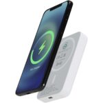 Acrab 5000 mAh 15 W magnētiska bezvadu ārējā baterija ar 20 W PD – izgatavota no pārstrādāta plastmasas