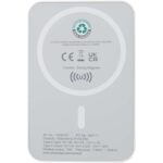 Acrab 5000 mAh 15 W magnētiska bezvadu ārējā baterija ar 20 W PD – izgatavota no pārstrādāta plastmasas - Image 3